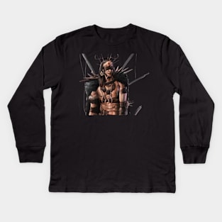 Wendigo Art Kids Long Sleeve T-Shirt